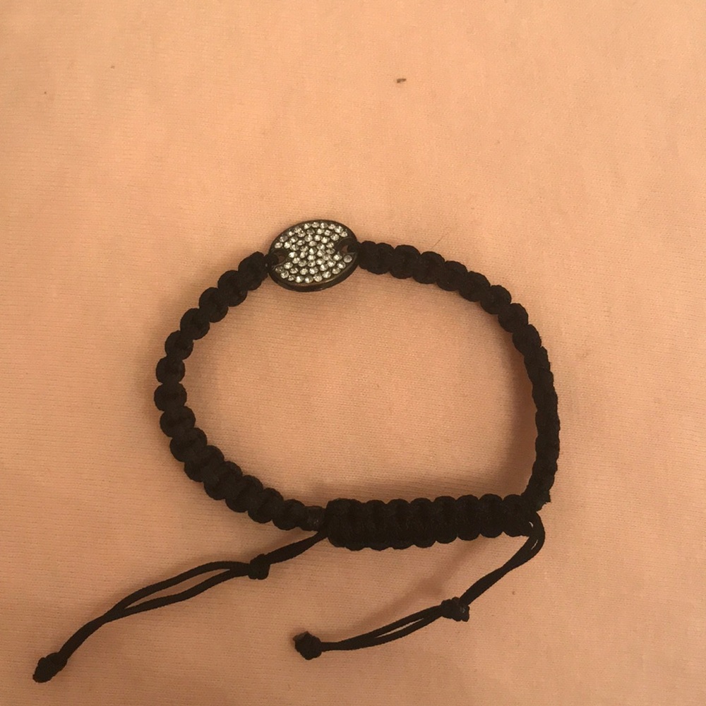 black studded bracelet